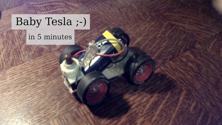 Baby Tesla Electric Car [fast DIY project]