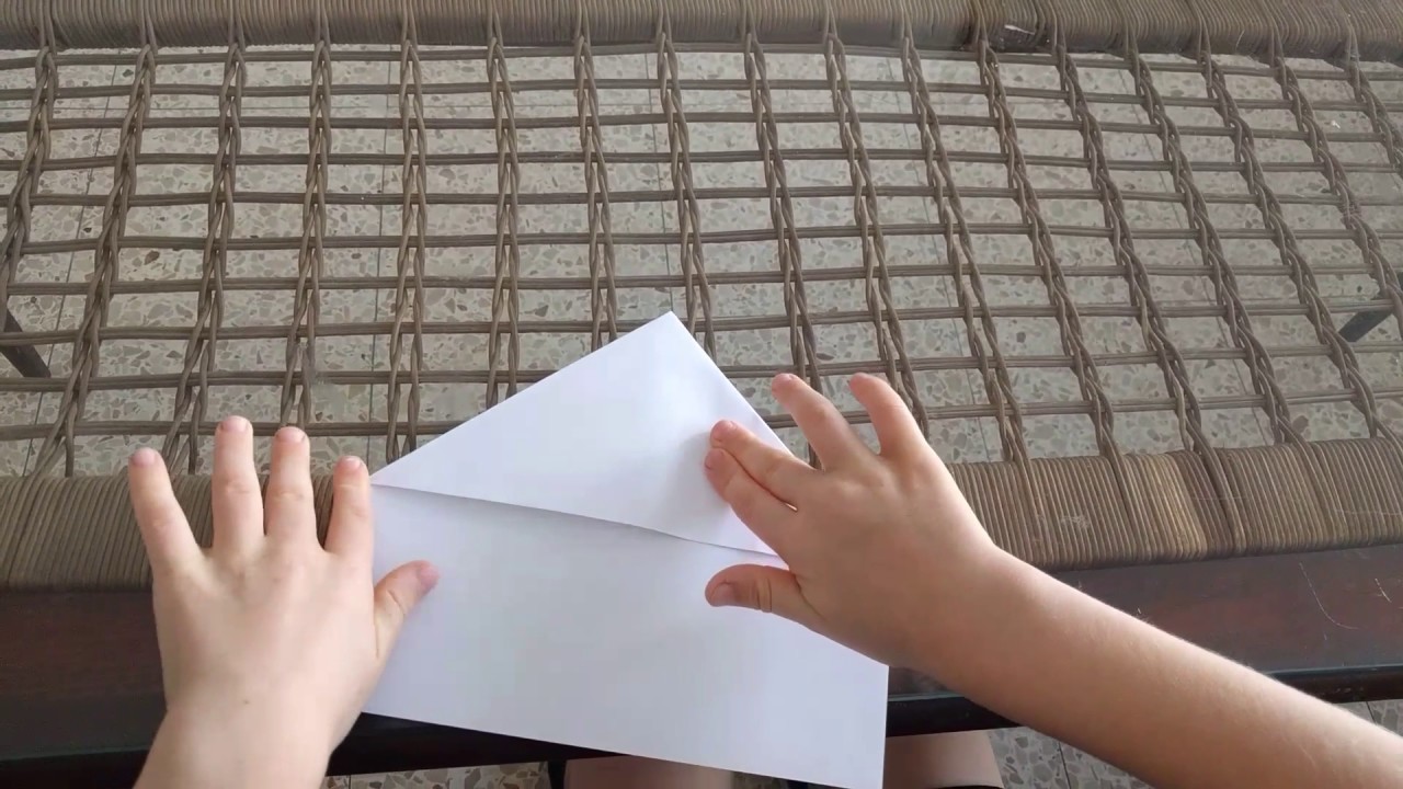 Boomerang Paper Airplane - Folding Instructions