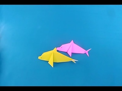 Cara membuat Origami Lumba-Lumba (Dolphin)
