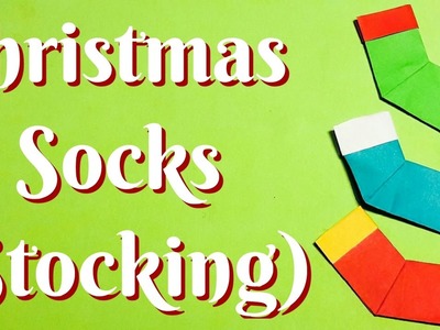 Christmas Sock - Boots - Stocking 3 Origami easy to fold easy to follow HD tutorial