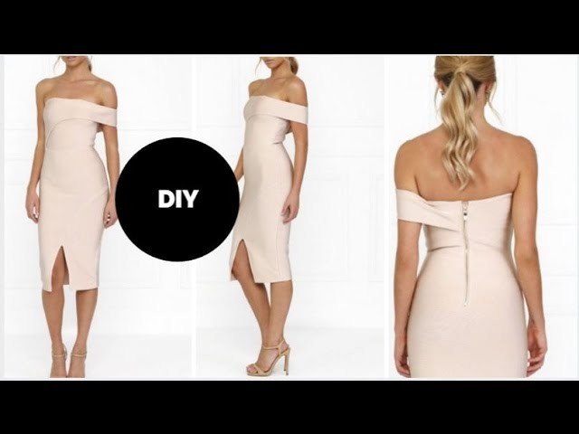 DIY I How To Make A One Shoulder Bodycon Dress I Valentine's Day Outfit Inspiration