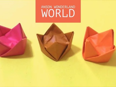 Easy Origami Tutorial Chinese Rectangle Ingot (Yuan Bao) 简单手工折纸四角金元宝.簡単折り紙 四角金元宝です