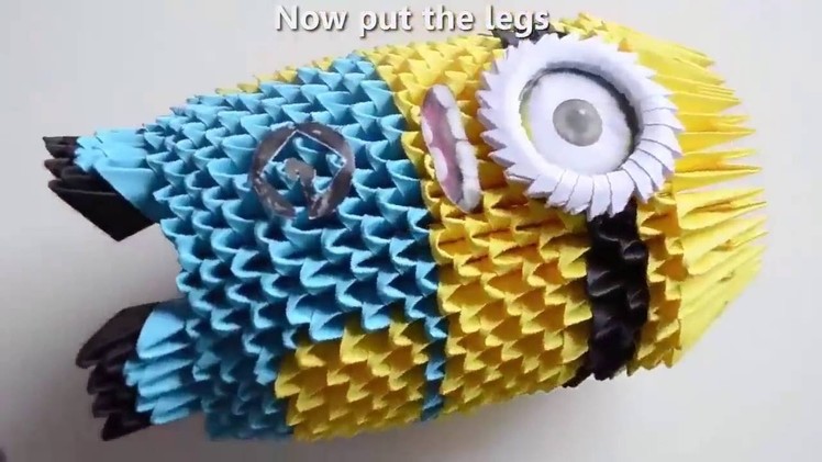 Easy Ways to Make 3D Toys Origami Minion Birthday Gifts