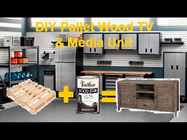 How To Make A Media Console From Pallet Wood DIY
