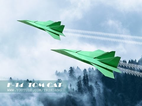 How to make a Paper Airplane that Flies - Origami Planes - F-14 Tomcat