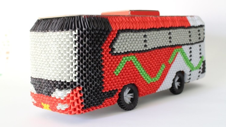 HowTo: 3D Origami Bus Om Telolet Om - Part 3