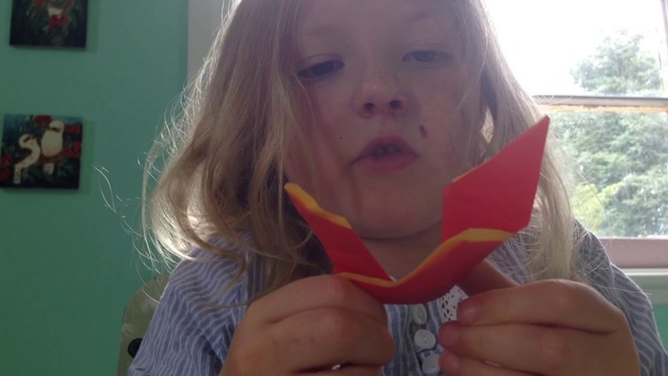 Make an origami blaziken