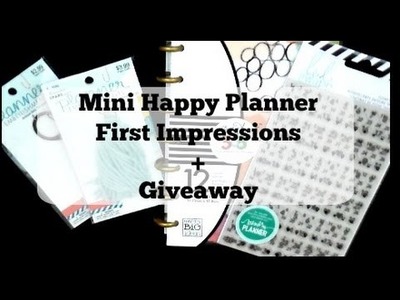 Mini Happy Planner First Impressions + Giveaway [CLOSED]
