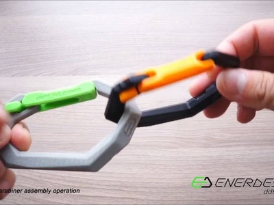 ORIGAMI Carabiner assembly operation by ddf3d.com
