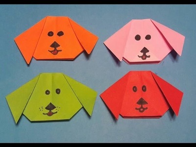 Origami Dog face Easy to fold easy follow HD tutorial