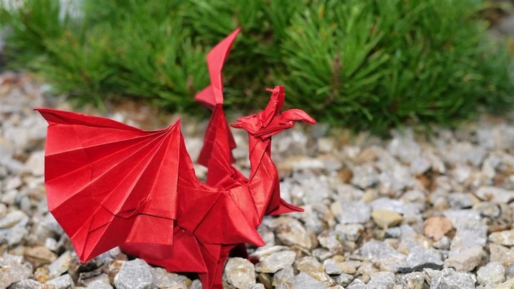 Origami Drache: Devil's Tongue Dragon (english subtitles)