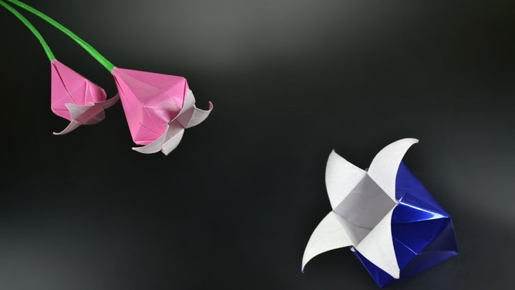Origami: Harebell Flower - Instructions in English (BR)