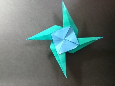 摺紙 風車飛鏢 Origami Windmill Ninja Star
