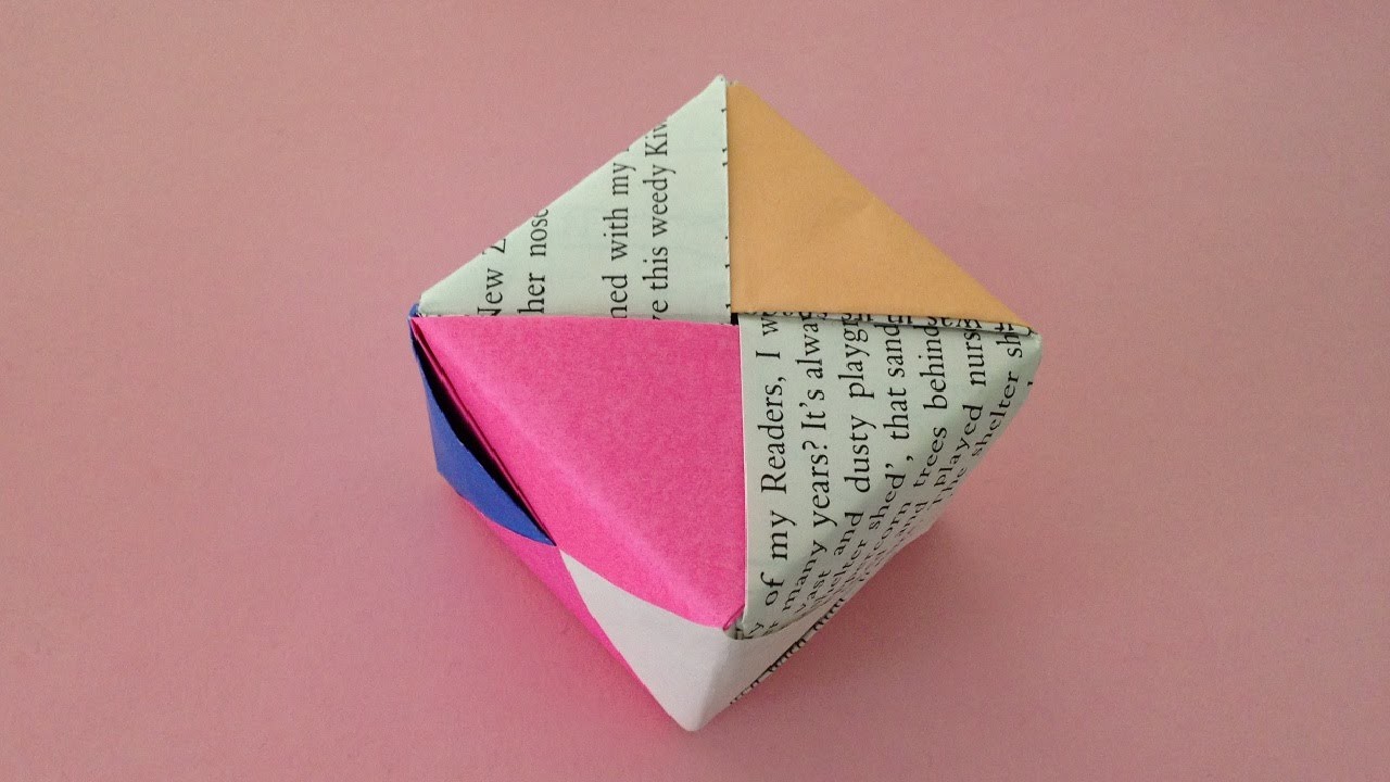 Origami Kusudama Sonobe 6units Instructions 折り紙のくす玉 薗部式ユニット 6枚組