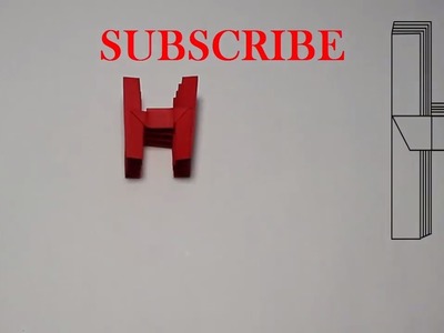 Origami Letter 'H' by Ashvini