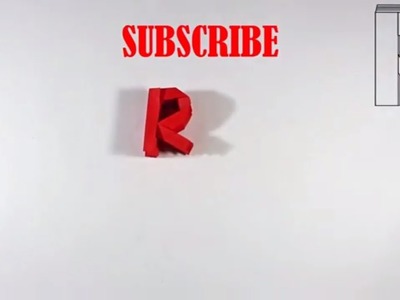Origami Letter 'R' by Ashvini
