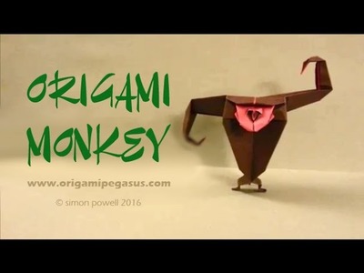 Origami Monkey Tutorial designed by Angel Morollon