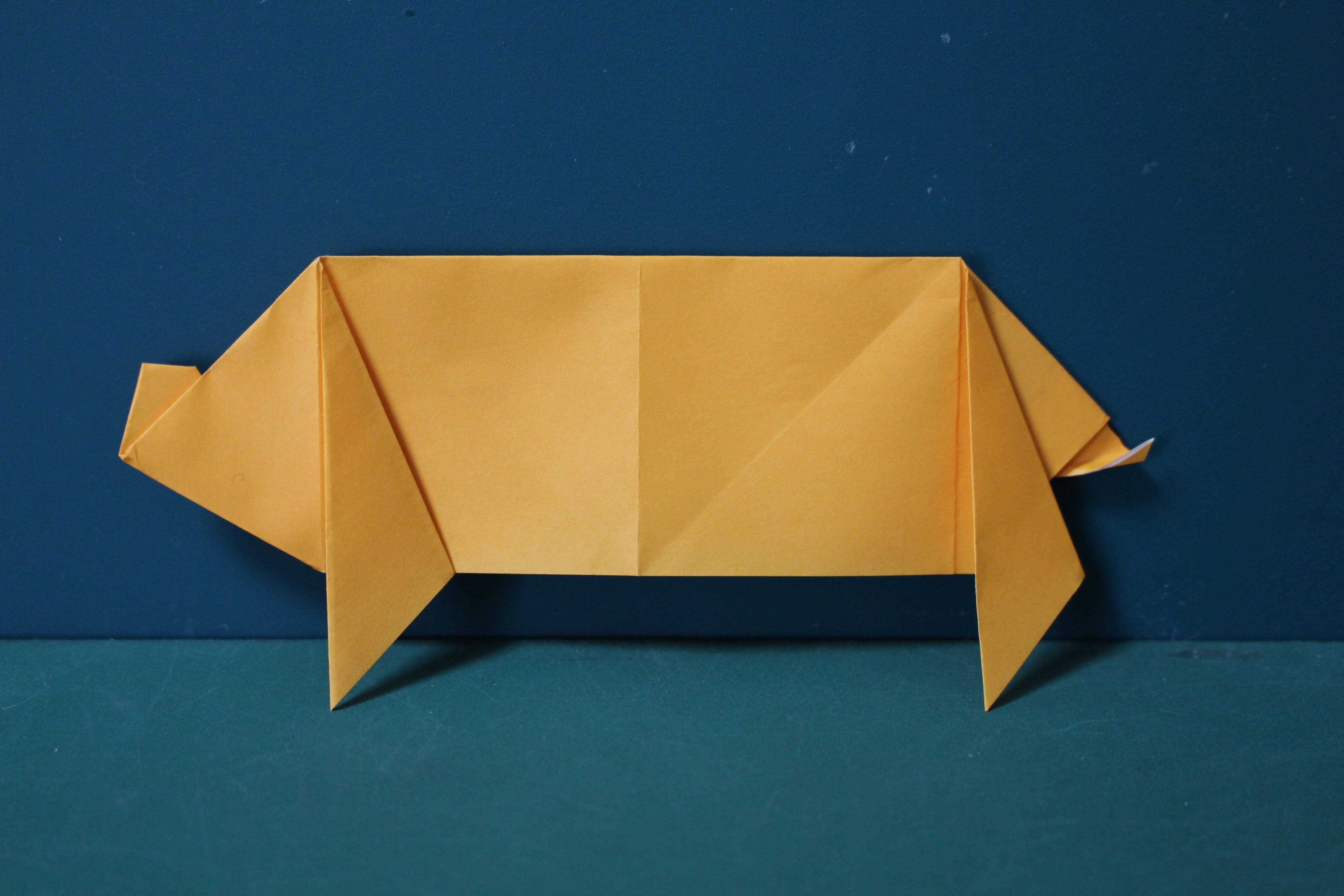 Origami Pig 折り紙 ブタ