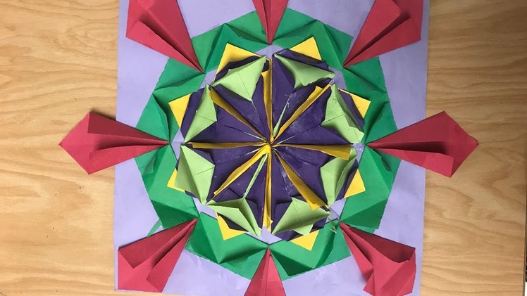 Origami Relief Sculpture For Kids Art Project
