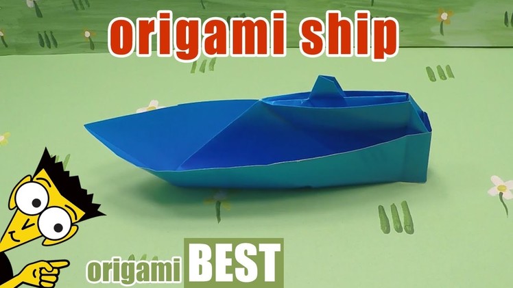 Origami ship. How to Make a Boat - Origami BEST #origami