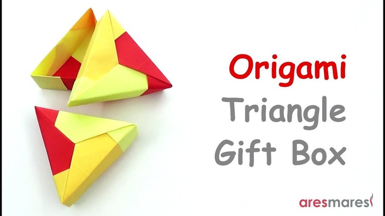 Origami Triangle Gift Box (easy - modular)