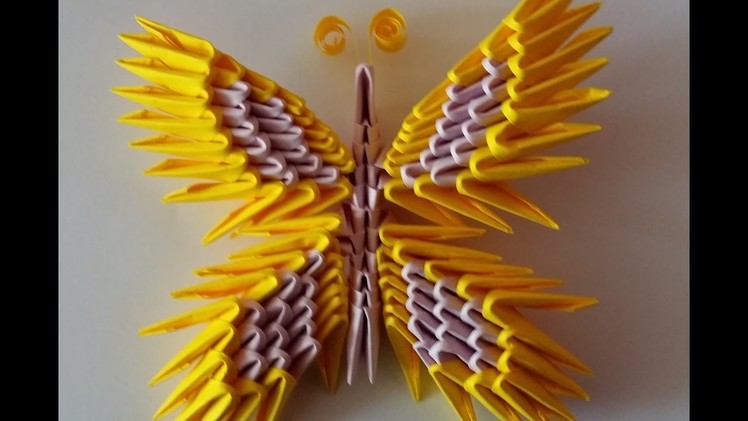 Papillon, butterfly origami 3d