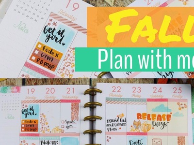 Plan with me  | Stamping & Watercolors| Happy planner
