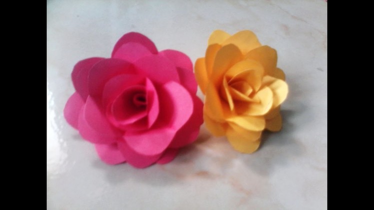 Rose Flower Origami Easy Tutorial Step By Step - New Rose Craft