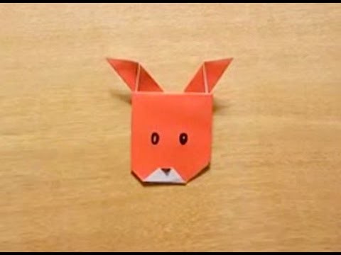 折り紙 Origami・となかいのかお Reindeer's face