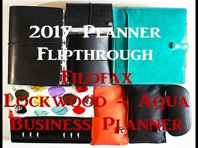 2017 Planner Setup Series - Business Planner Setup - A5 Filofax Lockwood - Aqua - Flip Through