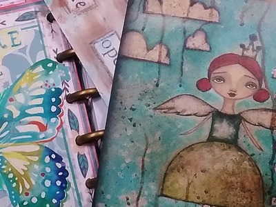 Art Journal with me in my Mini Happy Planner - 30 Days of Planners and Journals