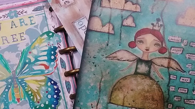 Art Journal with me in my Mini Happy Planner - 30 Days of Planners and Journals