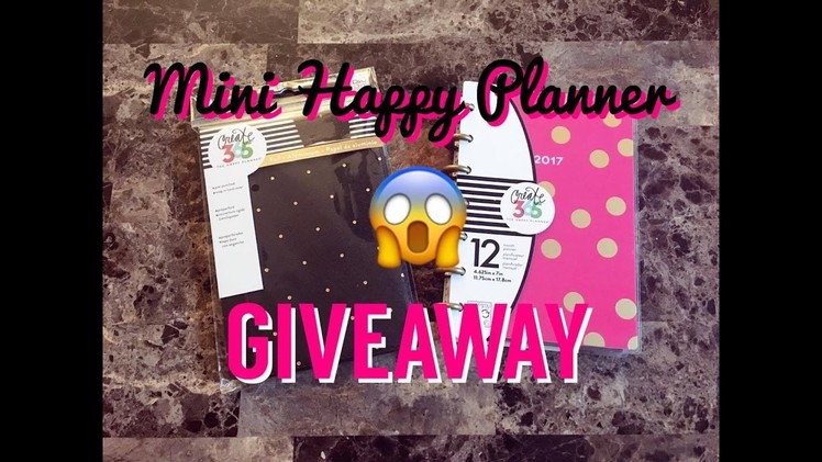 ***CLOSED*** GIVEAWAY. Mini Happy Planner + Accessories