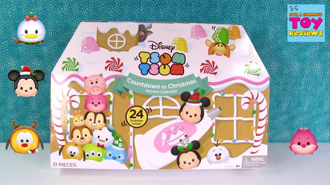 Disney Tsum Tsum Advent Calendar Unboxing Opening Christmas Toy Review