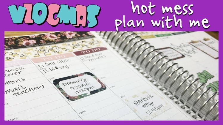 Erin Condren Plan With Me - The Planner Society | Vlogmas 2016