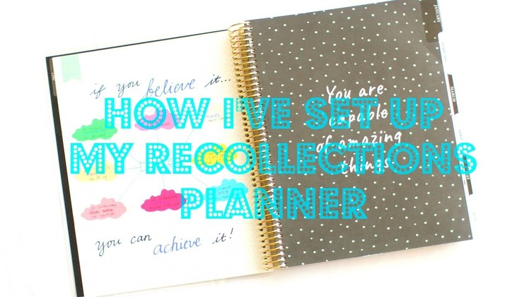 How I've set up my Recollections horizontal planner