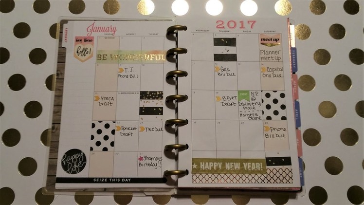 January Monthly Plan With Me | Mini Happy Planner
