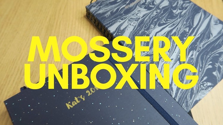 KatArtDay: MOSSERY custom sketchbook AND planner unboxing! | VLOGMAS day 9