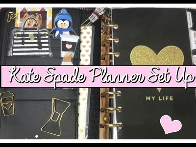 Kate Spade Planner Setup (PoshLifeDiaries)