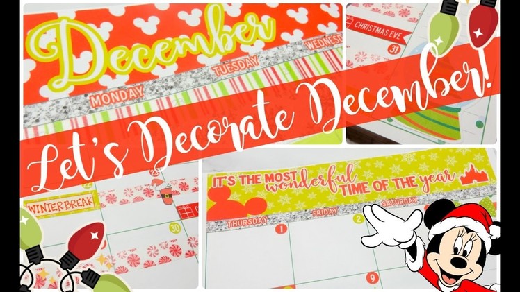 Let's Decorate December! in my Erin Condren Life Planner