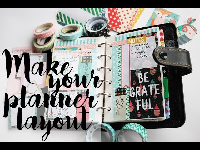 Make your own planner layout - Recycle planner pages