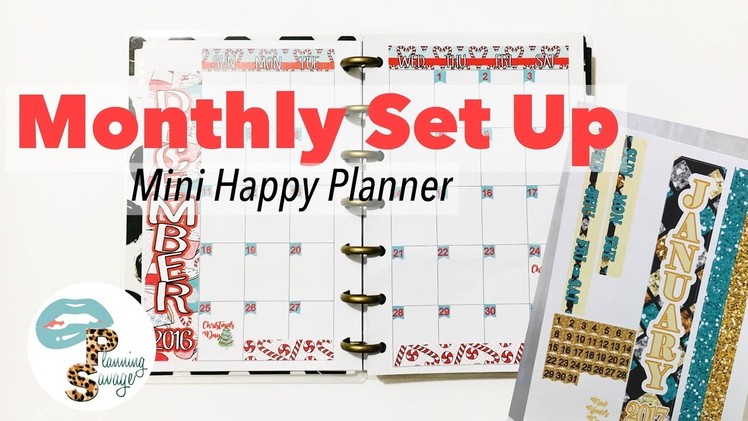 Mini Happy Planner  Dec Monthly Set Up (Free Printable)