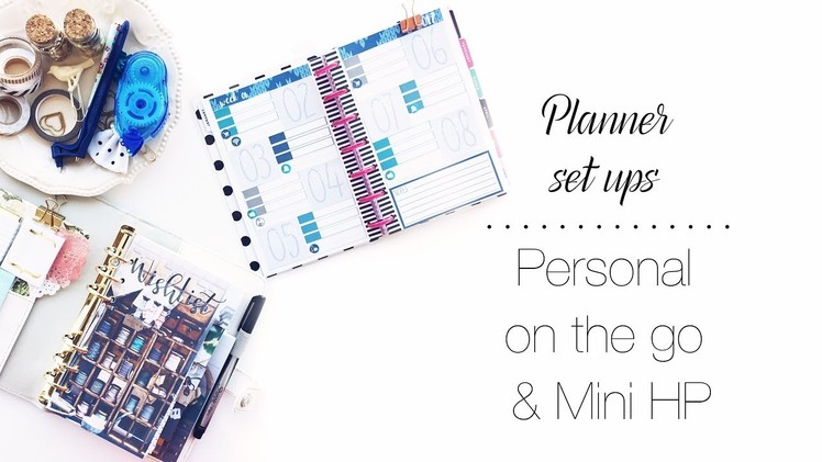 On the go Planner Set Up & Mini Happy Planner Spread