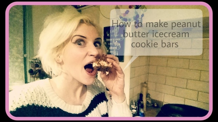 Peanut butter icecream bars by Charlotte the magpie mama