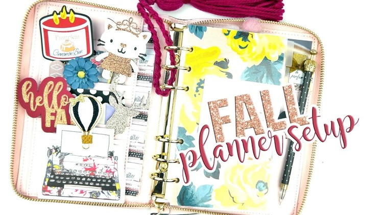 Personal Planner Setup & Walkthrough! Fall.Autumn Decor - Kate Spade Wellesley