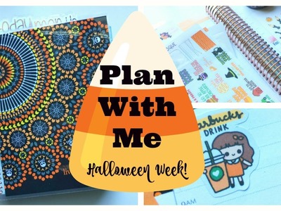 Plan With Me: Halloween Week | Erin Condren Hourly Planner | White Space Planning