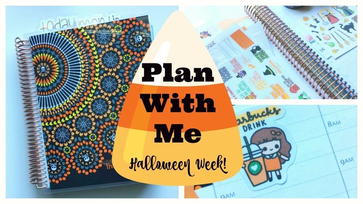 Plan With Me: Halloween Week | Erin Condren Hourly Planner | White Space Planning