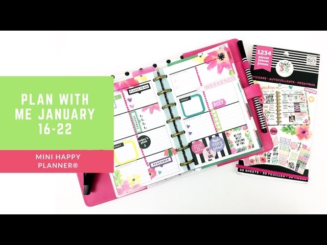 Plan With Me- mini Happy Planner® Jan 16-22