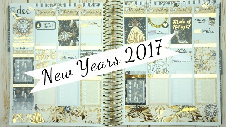 Plan With Me. New Years. Erin Condren Planner