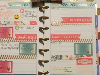 Plan With Me! | No etsy or Mambi Stickers | Mini happy planner